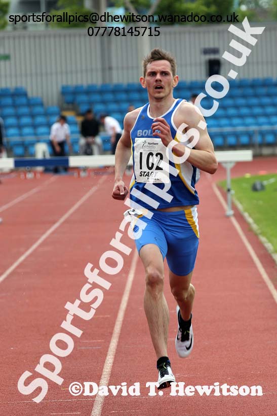 Mens  senior 3000 metres steeplechase, Northern Senior and Under-20s Track and Field Champs., Manchester. Photo: David T. Hewitson/Sports for All Pics